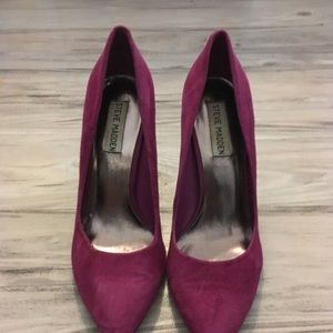 Maroon Suede Pumps